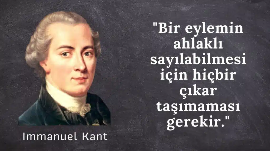 Bizi Ahlaklı Veya Ahlaksız Yapan Şey Nedir? Immanuel Kant Görsel