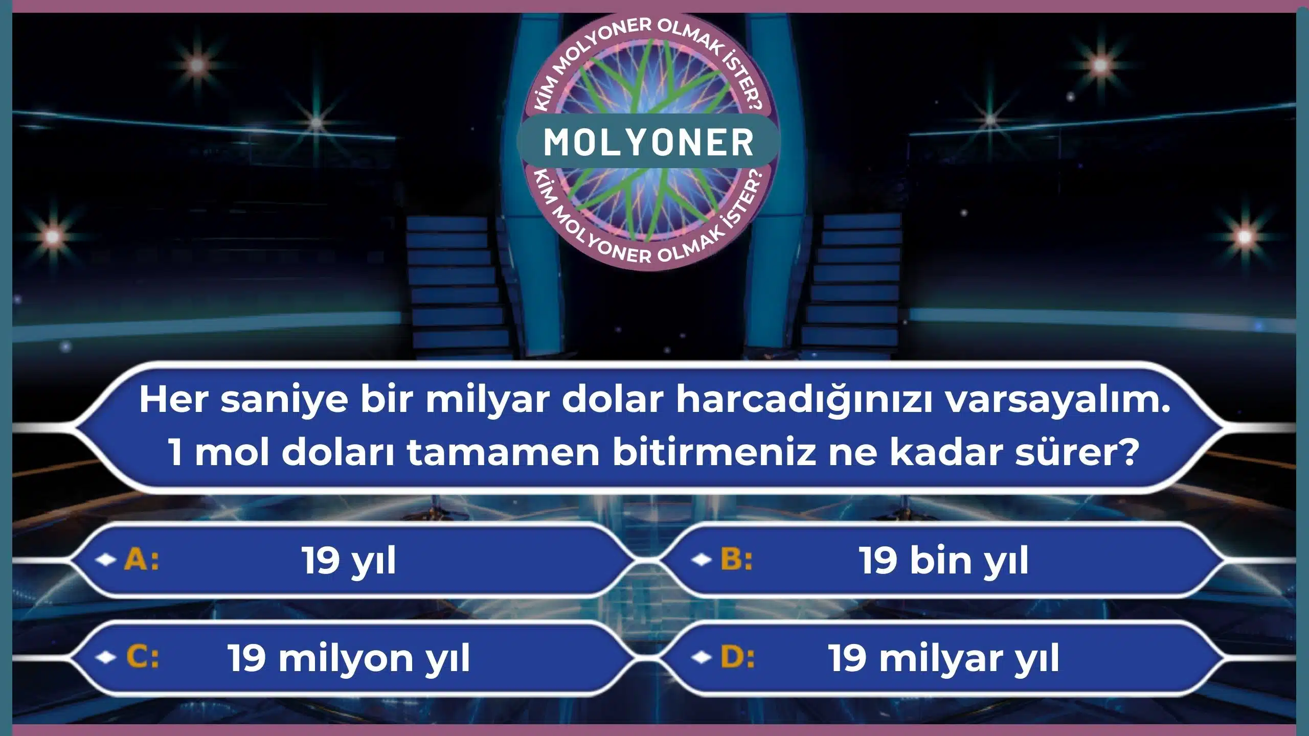 Kimyanın Uçsuz Bucaksız Birimi: Mol Sayısı KIM MOLYONER OLMAK ISTER