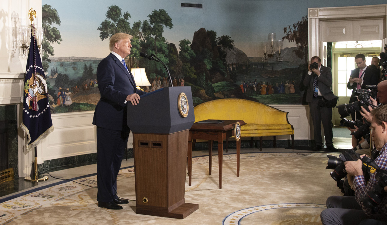 Barack Obama ve Donald Trump Dönemi ABD (2009-2021) Trump 8 Mayista ABDnin cekilecegini acikladi