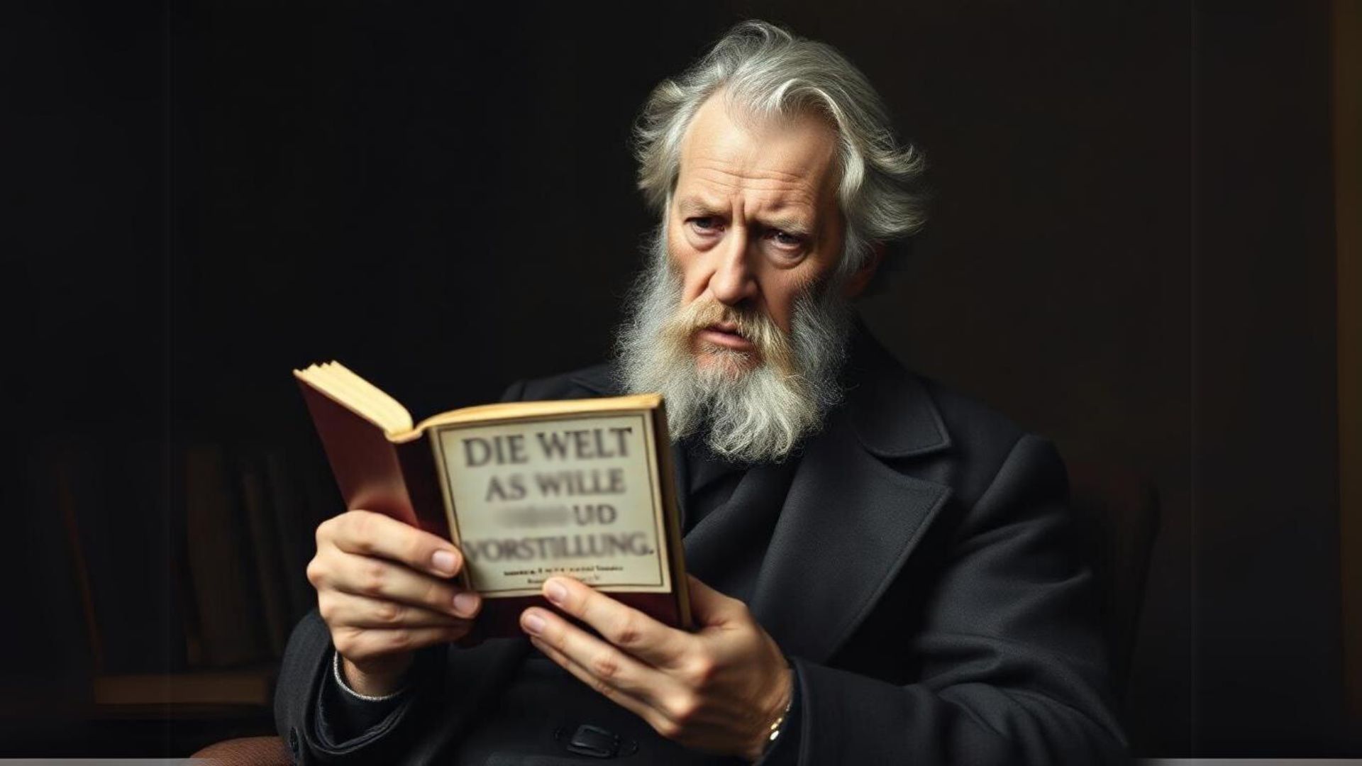 Mutsuzluk Filozofu: Schopenhauer Schopenhauer Die Welt als Wille und Vorstellung eserini okuyor