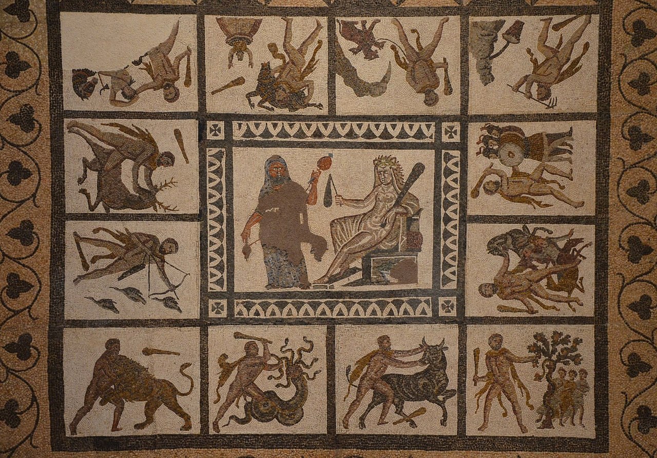 Yarı İnsan, Tam Kahraman: Herakles (Herkül) Heraklesin 12 Isi Lliria Mozaigi Valensiya Ispanya