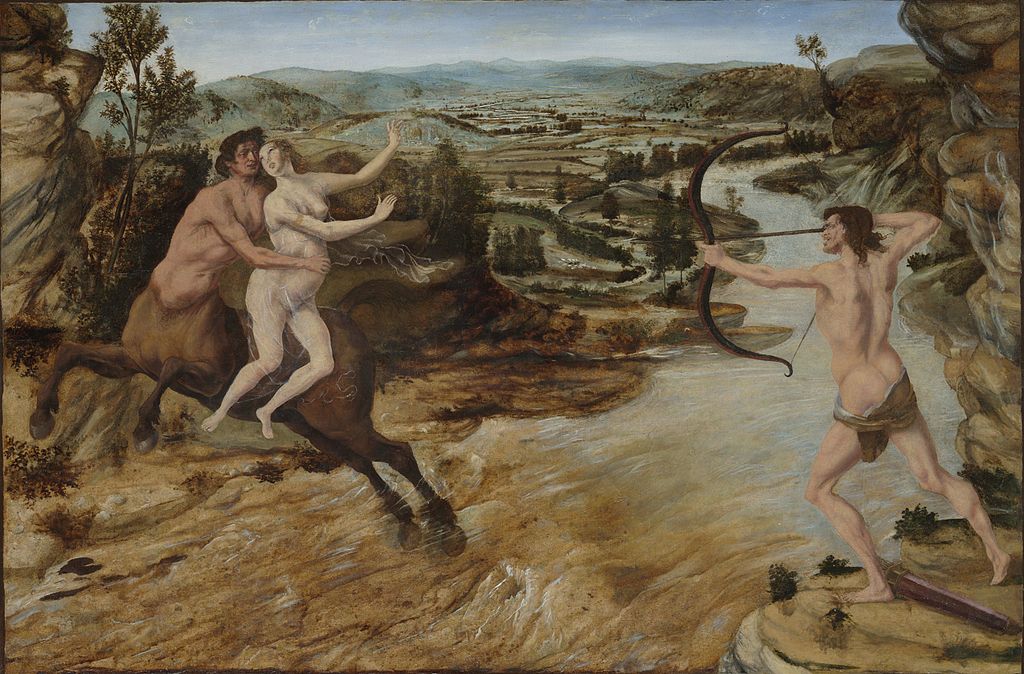 Yarı İnsan, Tam Kahraman: Herakles (Herkül) Nessos Heraklesin Esini Kacirmaya calisiyor