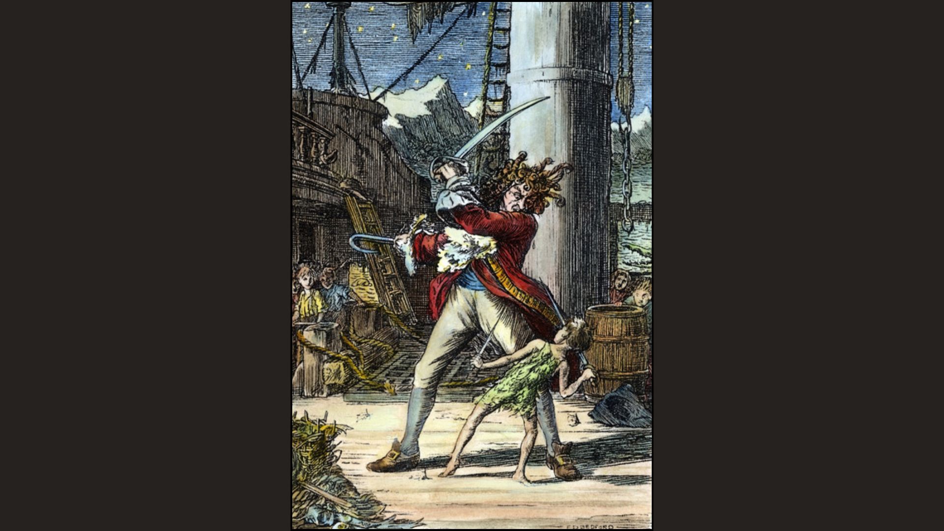 J.M. Barrie ve Peter Pan: Gerçek ile Hayal Arasında Büyümeyen Çocuklar Peter Pan 1911den Bir Gorsel