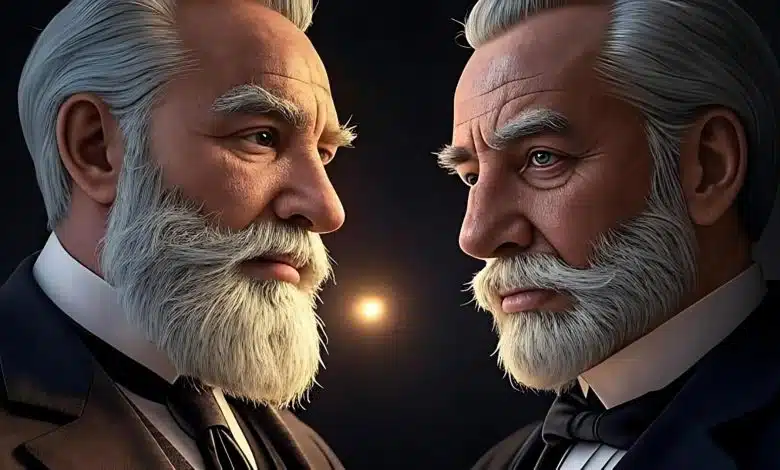 Telefonun İcadını Birkaç Saatle Kaçıran Adam: Elisha Gray Elisha Gray and Graham Bell 1