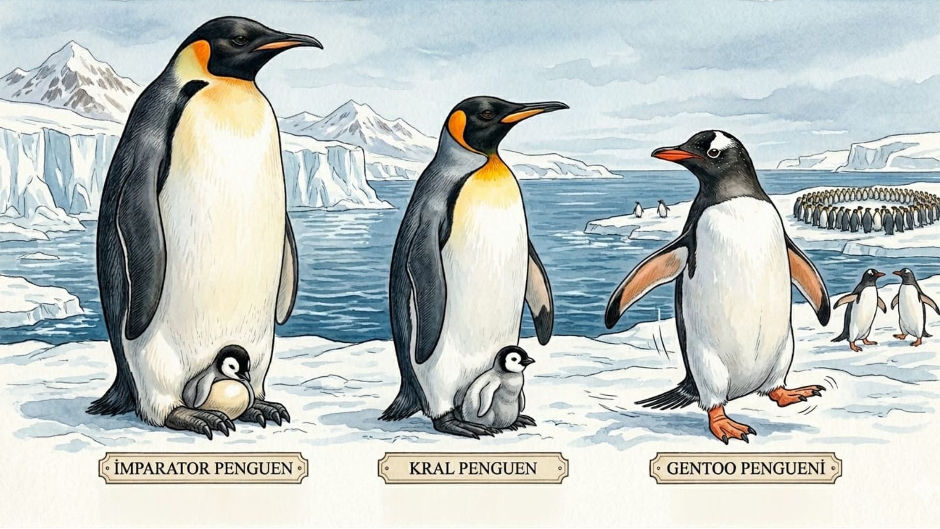 Uçamayan Deniz Kuşları: Penguenler penguenler 4